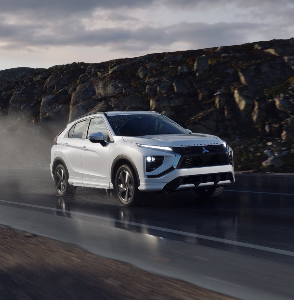 A white 2026 Mitsubishi Eclipse Cross Compact SUV
