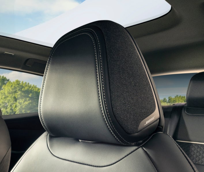 Headrest Bose speakers in the 2027 Mitsubishi Eclipse Sportback EV electric SUV