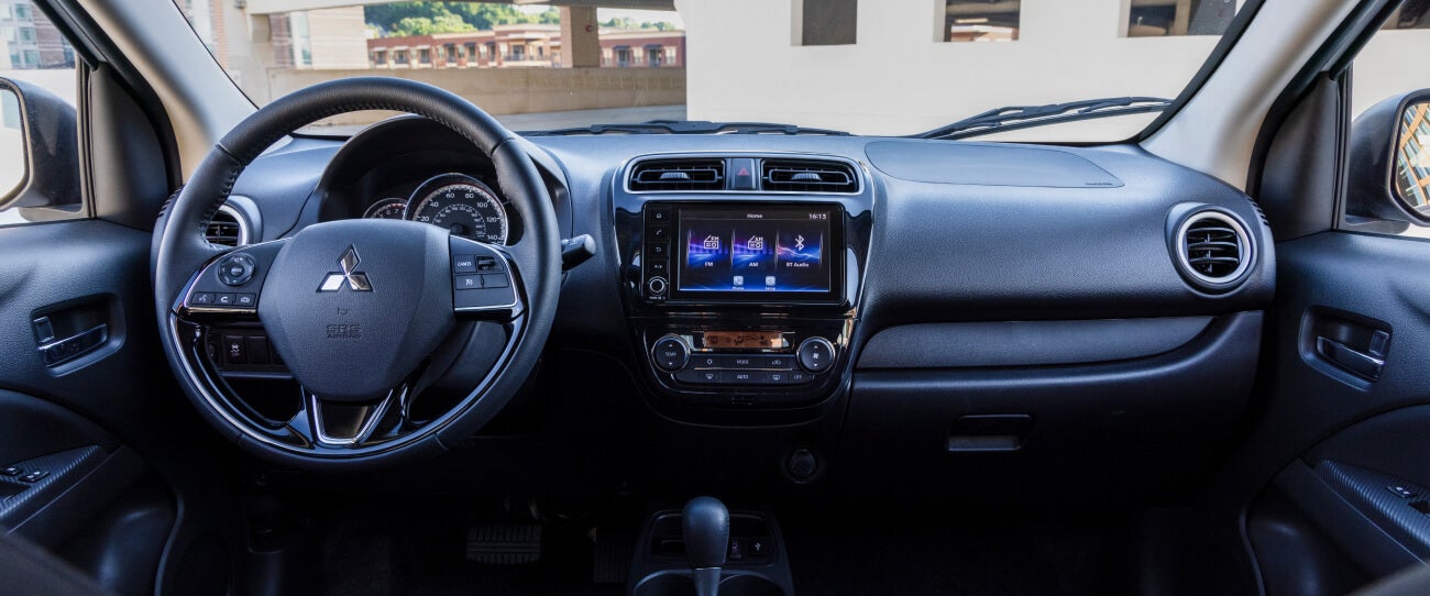Center console and dashboard of the 2022 Mitsubishi Mirage G4