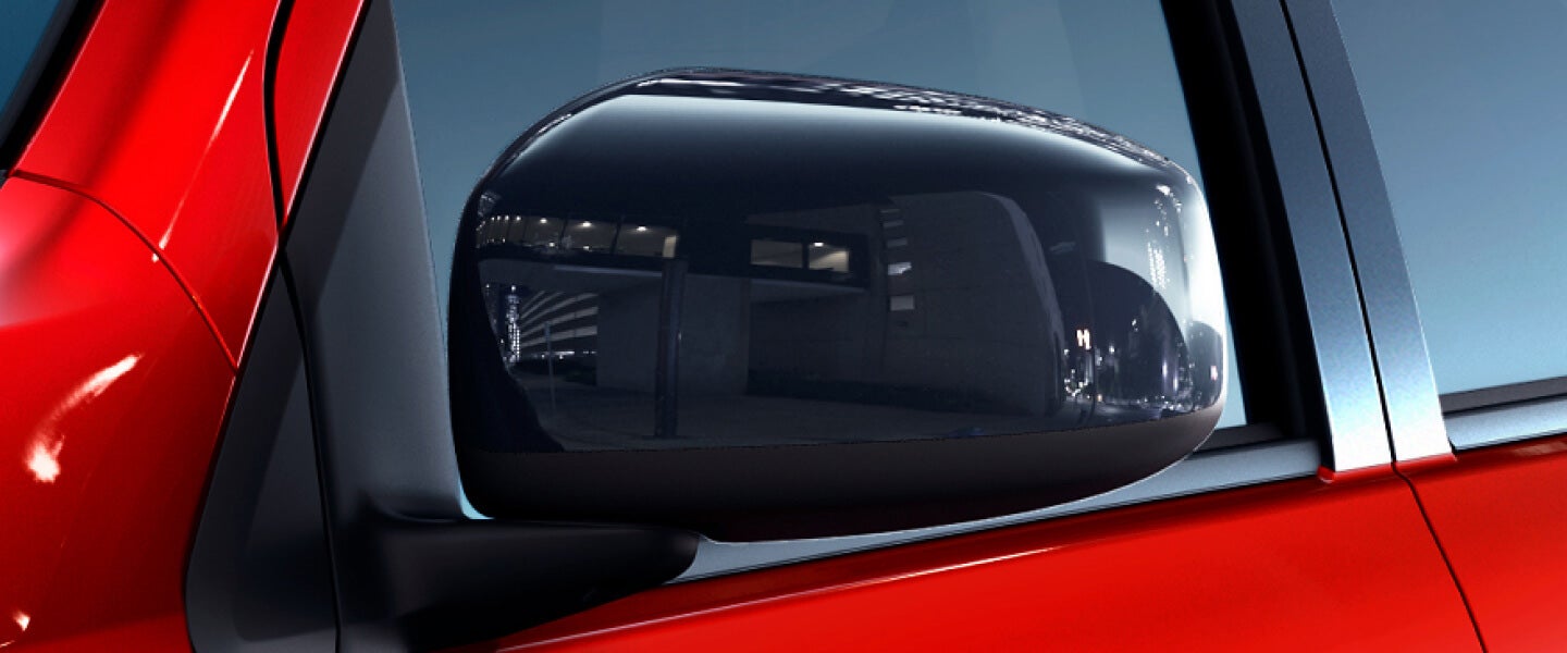 Black side mirror on the 2022 & 2023 Mitsubishi Mirage