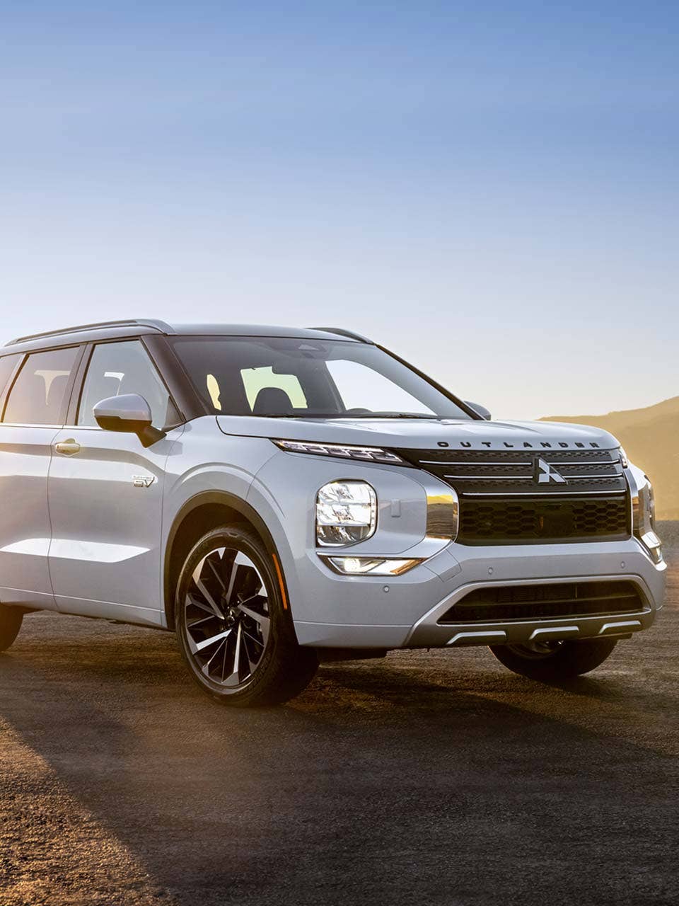 2024 / 2025 Mitsubishi Outlander PHEV SUV in the desert