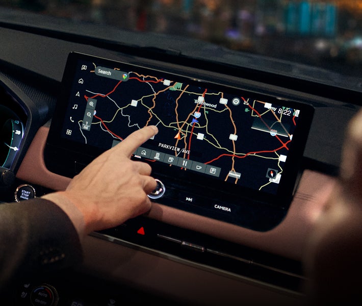 Close up on the display in the 2026 Mitsubishi Outlander PHEV SUV
