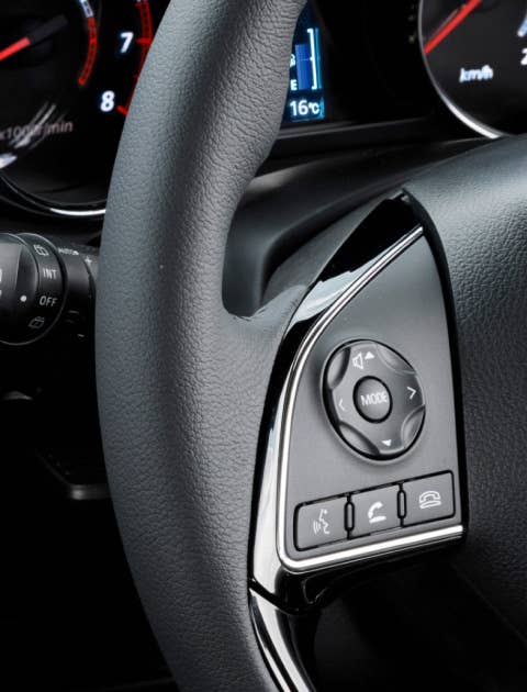2023 Mitsubishi Outlander Sport control buttons on steering wheel