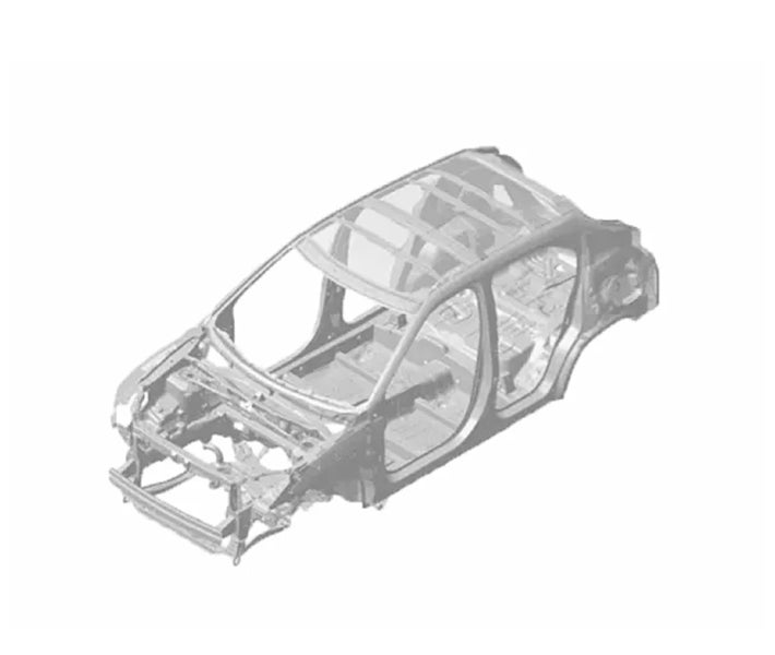 Grey sketch of 2026 Mitsubishi Outlander Sport SUV RISE Body Construction 
