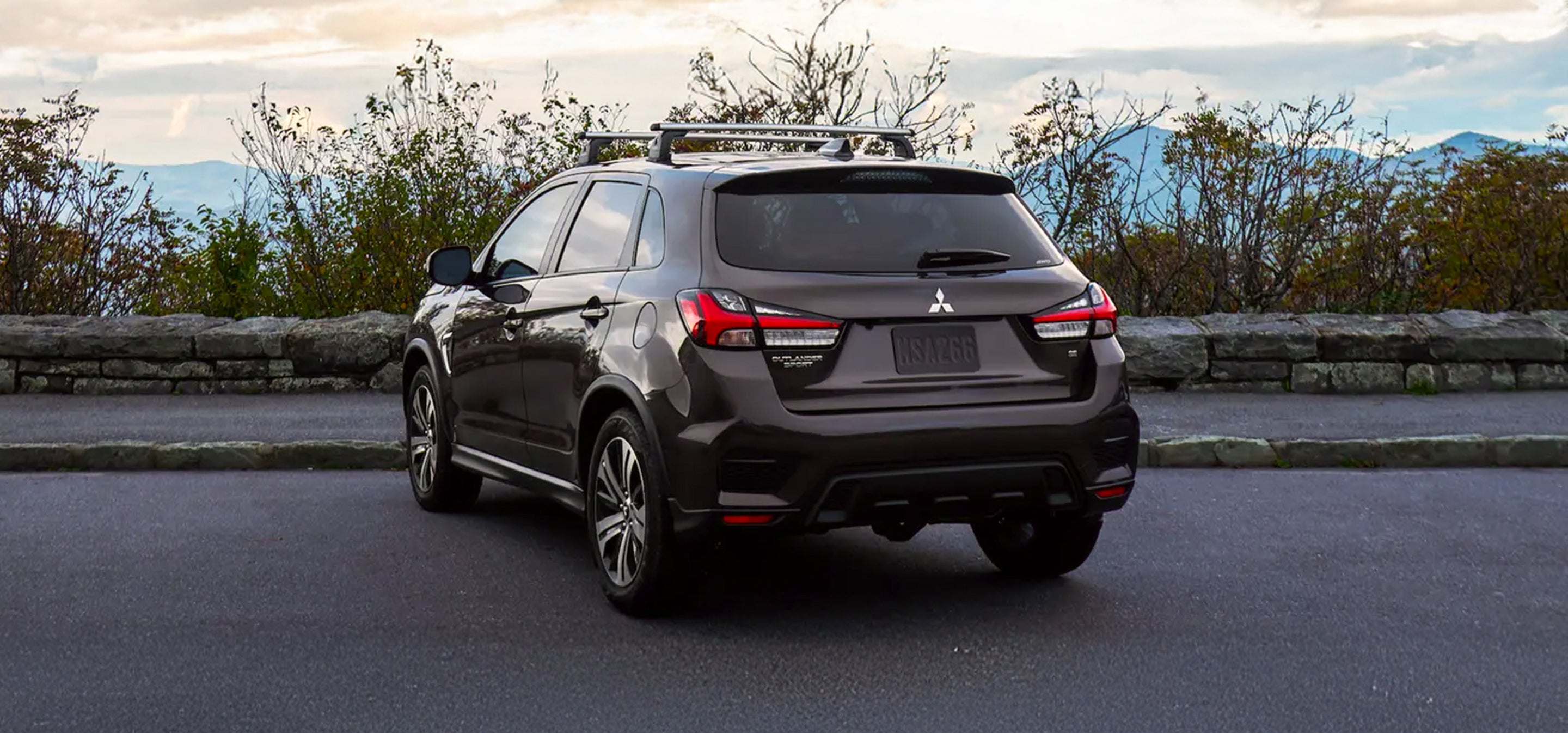 Read view of a brown 2027 Mitsubishi Outlander Sport