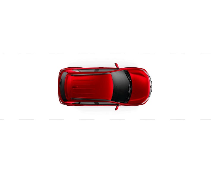 Graphic displaying Lane Departure Warning in the 2027 Mitsubishi Outlander Sport