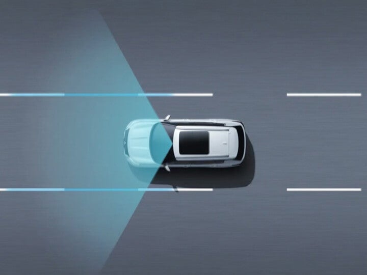 Lane centering feature showcased in 2023 Mitsubishi Outlander SUV's dashboard