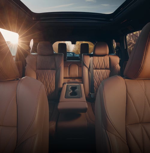 Interior of the 2026 Mitsubishi Outlander SUV showing off the 7 seater capacity