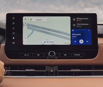 Display in the 2026 Mitsubishi Outlander SUV showing Android Auto