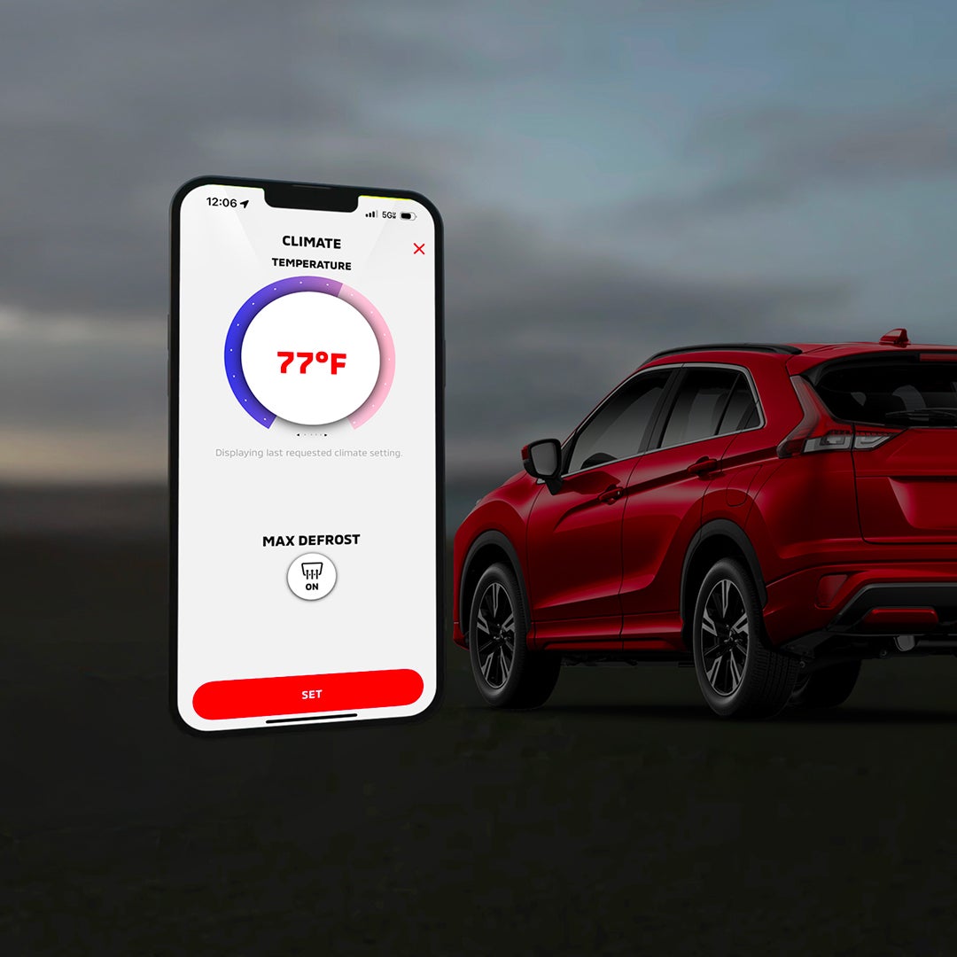 My Mitsubishi Connect App using Remote Climate on an iPhone