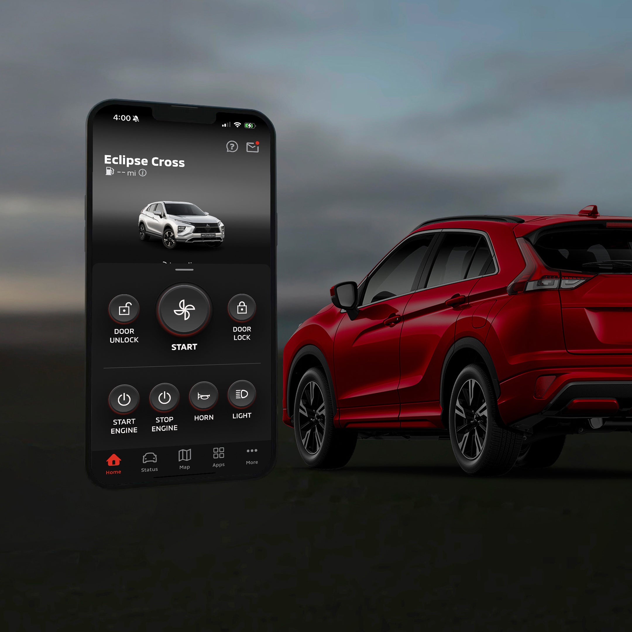 My Mitsubishi Connect App using Remote Climate on an iPhone