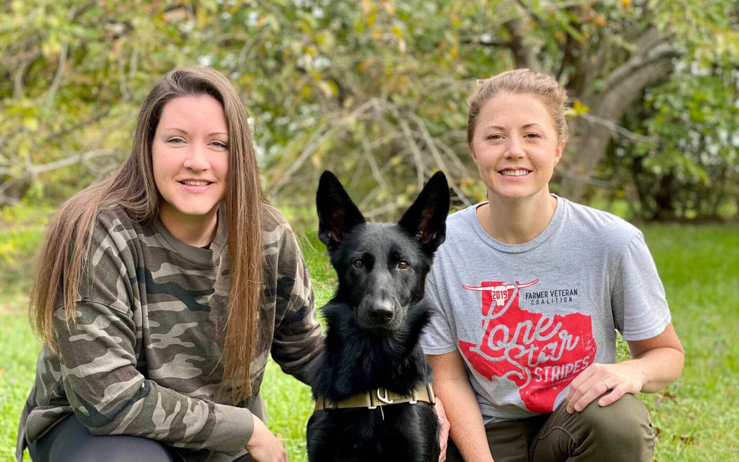 Two veteran women and a dog involved in the Rebelle Rally event